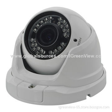 Security Camera 700TVL Vandal-proof IR Dome, 36Pcs IR LED, One-screw Easy Installation Design